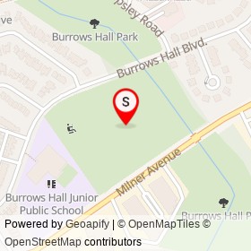Burrows Hall Park on , Toronto Ontario - location map