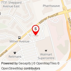 EB Games on Milner Avenue, Toronto Ontario - location map