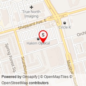 Dollarama on Crown Acres Court, Toronto Ontario - location map
