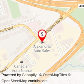 Alexandria Auto Sales on Kingston Road, Toronto Ontario - location map