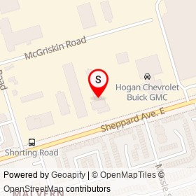 Scarborotown Chrysler on Sheppard Avenue East, Toronto Ontario - location map