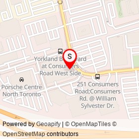 Yan Yu Chinese Dining on Consumers Road, Toronto Ontario - location map