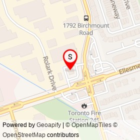 Pizza Hut on Ellesmere Road, Toronto Ontario - location map