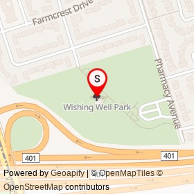 Wishing Well Park on , Toronto Ontario - location map