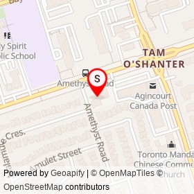 Kub Khao Thai Eatery on Amethyst Road, Toronto Ontario - location map
