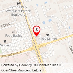 CIBC on Victoria Park Avenue, Toronto Ontario - location map