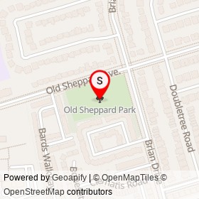 Old Sheppard Park on , Toronto Ontario - location map