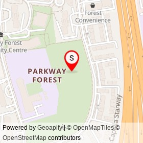 Parkway Forest Park on , Toronto Ontario - location map