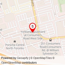 Gyu-Kaku Japanese BBQ on Yorkland Boulevard, Toronto Ontario - location map