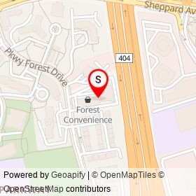 Parkway Cleaners on Leo Starway, Toronto Ontario - location map