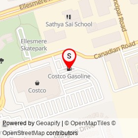 Costco Gasoline on Canadian Road, Toronto Ontario - location map