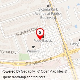 BMO on Hazelnut Crescent, Toronto Ontario - location map