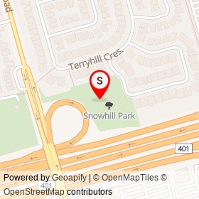 No Name Provided on Snowhill Crescent, Toronto Ontario - location map