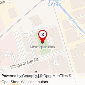 Metrogate Park on , Toronto Ontario - location map