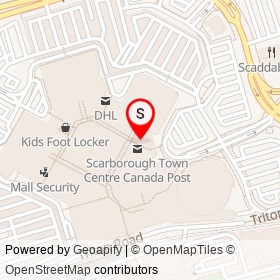 Scotiabank on Borough Drive, Toronto Ontario - location map