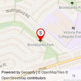 Brookbanks Park on , Toronto Ontario - location map