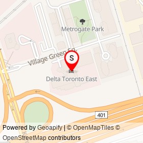 Delta Toronto East on Kennedy Road, Toronto Ontario - location map