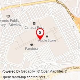 CF Fairview Mall on Sheppard Avenue East, Toronto Ontario - location map