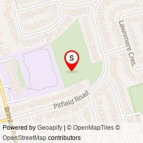 No Name Provided on Pitfield Road, Toronto Ontario - location map