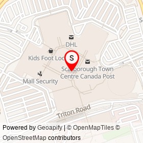Sunglass Hut on Borough Drive, Toronto Ontario - location map