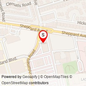 Scotiabank on Sheppard Avenue East, Toronto Ontario - location map