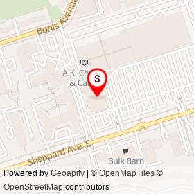 No Frills on Sheppard Avenue East, Toronto Ontario - location map