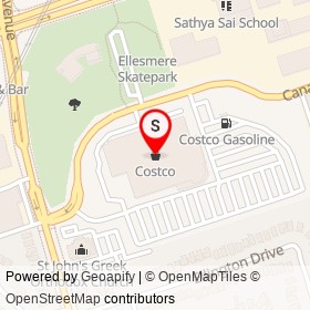 Costco on Warden Avenue, Toronto Ontario - location map