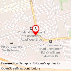 Omni Palace on Consumers Road, Toronto Ontario - location map