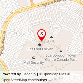 Flight Centre on Borough Drive, Toronto Ontario - location map