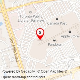Flight Centre on Sheppard Avenue East, Toronto Ontario - location map