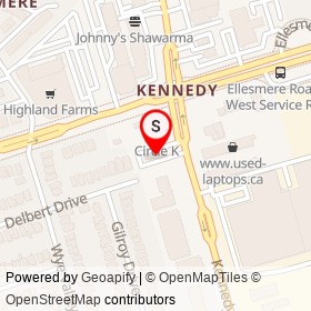 Wendy's on Kennedy Road, Toronto Ontario - location map