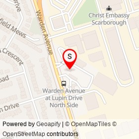 Mr. Sub on Warden Avenue, Toronto Ontario - location map