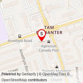 The Royal Chinese Restaurant on Sheppard Avenue East, Toronto Ontario - location map