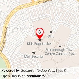 Kids Foot Locker on Borough Drive, Toronto Ontario - location map