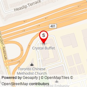 Crystal Buffet on Metropolitan Road, Toronto Ontario - location map