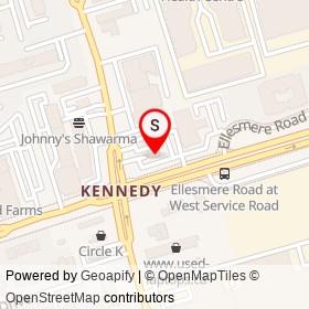 Roadsport Honda Used Car Department on Ellesmere Road, Toronto Ontario - location map