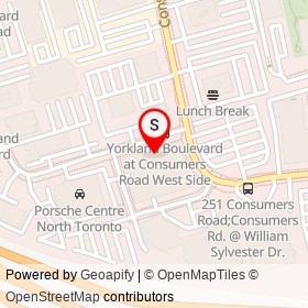 ZenQ Taiwanese Restaurant on Yorkland Boulevard, Toronto Ontario - location map