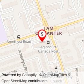 Popeyes on Sheppard Avenue East, Toronto Ontario - location map