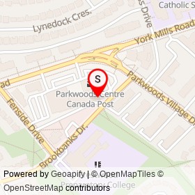Pizza Pizza on York Mills Road, Toronto Ontario - location map