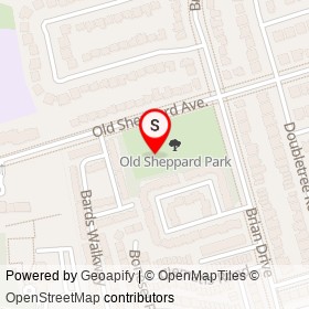 Old Sheppard Playground on Old Sheppard Avenue, Toronto Ontario - location map