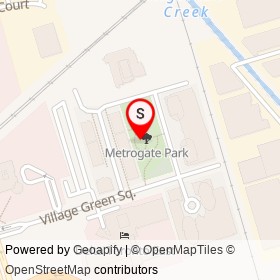 No Name Provided on Village Green Square, Toronto Ontario - location map