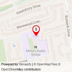 No Name Provided on Morewood Crescent, Toronto Ontario - location map