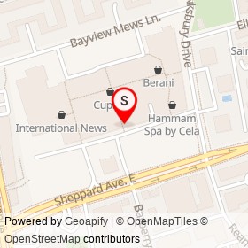 Bread & Roses Bakery Cafe on Bayview Avenue, Toronto Ontario - location map