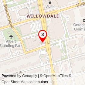 Presotea on Yonge Street, Toronto Ontario - location map