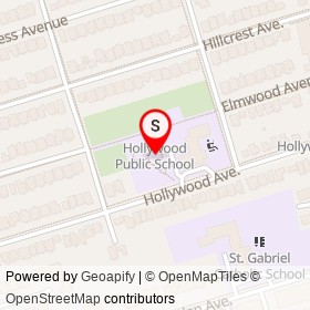 No Name Provided on Hollywood Avenue, Toronto Ontario - location map