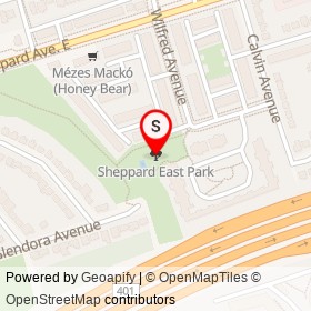 Sheppard East Park on , Toronto Ontario - location map