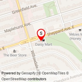 Domino's on Lane E Willowdale S Sheppard, Toronto Ontario - location map