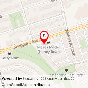 Popeyes on Texas Roseway, Toronto Ontario - location map