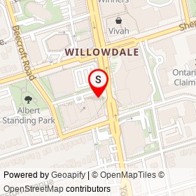 Tim Hortons on Yonge Street, Toronto Ontario - location map