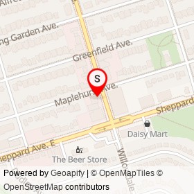 Paisano's on Maplehurst Avenue, Toronto Ontario - location map